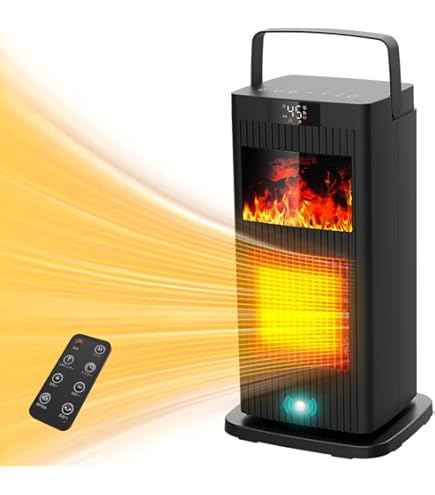 3D疑似炎セラミックヒーター　強力送風 大風量 人感センサー　ファンヒーター Amazon | Pereis 暖炉型 セラミックヒーター ECO知能恒温 3D疑似